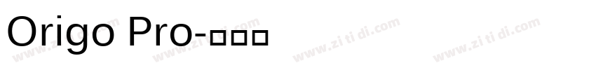 Origo Pro字体转换